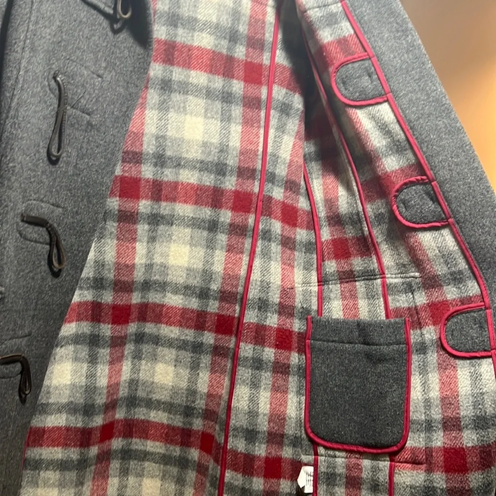 TNA Women’s Wool Coat with Checkered Interior - Picture 4 of 4